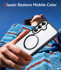 Samsung Galaxy S26 Plus Clear Magnetic Case - Anti-Yellowing, Magsafe Compatible, Rugged Shockproof Protective Bumper