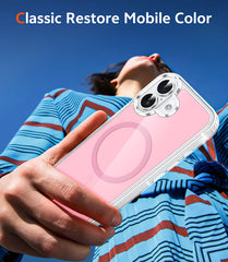 iPhone 17 New Transparent Phone Case: Magnetic Charging Shockproof Magsafe Support