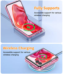 FNTCASE for Motorola Razr Ultra 2025 Phone Case: Clear Slim Anti Yellowing Shockproof Protective