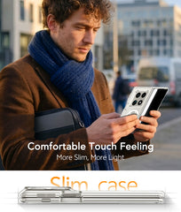 Motorola Razr Fold Magnetic Case: Clear Military Grade Drop Protection Anti Yellowing Cell Phone Cover