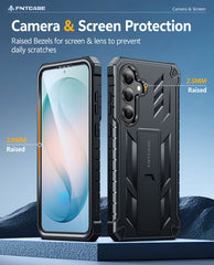 Samsung Galaxy S26 Plus Case with Belt Clip Holster and Kickstand Military-Grade Protection Includes 2 Front Frames and a Built-in Screen Protector