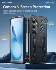 Samsung Galaxy S26 Case with Belt Clip Holster and Kickstand Military-Grade Protection Includes 2 Front Frames and a Built-in Screen Protector