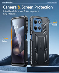 FNTCASE for Motorola Moto G 5G 2026 6.7 Inch Phone Case: Rugged Protective Phone Case with Belt Clip Holster and Kickstand