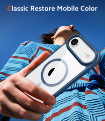 FNTCASE for iPhone Air Case: Clear Anti Yellowing Magnetic Military Grade Drop Protection Cell Phone Cover - Rugged Shockproof Protective Bumper Transparent