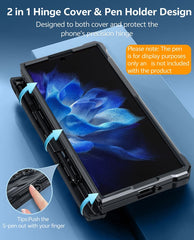 Samsung Z Fold 8 Ultra/Z Fold 7 Phone Case: Military Grade Shockproof with Built-in Screen Protector and Kickstand