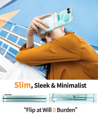 Samsung Z Flip 8 Clear Case: Magnetic Charging Shockproof Magsafe Support
