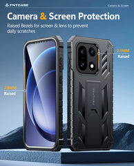 FNTCASE For OnePlus 15 Phone Case: Military Grade Shockproof with Built-in Screen Protector and Kickstand