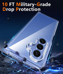 Samsung Z Fold 8 Ultra/Z Fold 7 Phone Case: Clear Slim Anti Yellowing Shockproof Protective