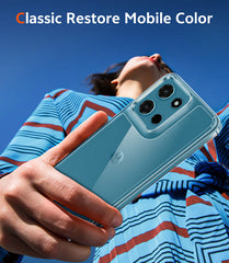 FNTCASE for Motorola Moto G Play 2026 6.7 inch Clear Case: Wireless Charging Anti Yellowing Shockproof Phone Case