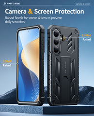 Samsung Galaxy S26 FE Phone Case: Military Grade Shockproof with Built-in Screen Protector and Kickstand
