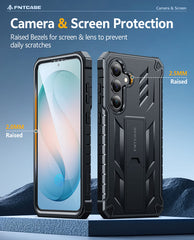 Samsung Galaxy S26 Plus Case with Built-in Screen Protector and Kickstand – Military Rugged, 2 Front Frames, Drop Proof Protective Cover