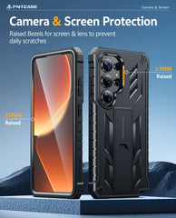 Samsung Galaxy S26 Ultra Case with Belt Clip Holster and Kickstand Military-Grade Protection Includes 2 Front Frames and a Built-in Screen Protector