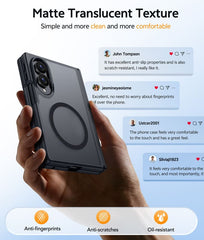 Samsung Galaxy Z Fold 8 with Hinge Protection Translucent MagSafe Matte Case Military Grade Shockproof Protective Phone Cover