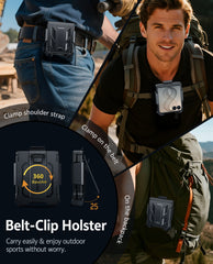 Samsung Z Flip 8 Phone Case: Rugged Hinge Protective Phone Case with Belt Clip Holster and Kickstand