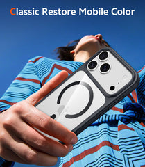 FNTCASE für iPhone 17 Pro Max Hülle: Klare, vergilbungsfreie, magnetische Handyhülle in Militärqualität mit Fallschutz – Robuste, stoßfeste Schutzhülle, transparent 