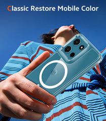 FNTCASE For Motorola Moto G 5G 2026 6.7 inch Clear Case: Magnetic Charging Shockproof Magsafe Support