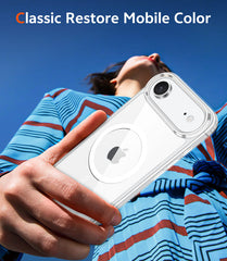 FNTCASE For iPhone Air Clear Case: Magnetic Charging Shockproof Magsafe Support