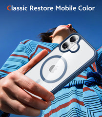 FNTCASE for iPhone 17 Case: Clear Anti Yellowing Magnetic Military Grade Drop Protection Cell Phone Cover - Rugged Shockproof Protective Bumper Transparent