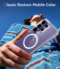 Samsung Galaxy S26 Ultra Clear Phone Case: Magnetic Charging Shockproof Magsafe Support