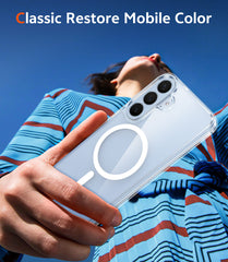 Samsung S26 FE Clear Case: Magnetic Charging Shockproof Magsafe Support