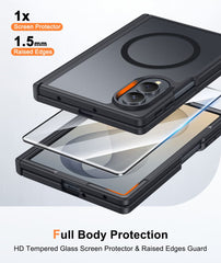 Samsung Galaxy Z Fold 8 with Hinge Protection Translucent MagSafe Matte Case Military Grade Shockproof Protective Phone Cover