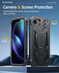 iPhone 17E 2026 Phone Case: Rugged Protective Phone Case with Belt Clip Holster and Kickstand