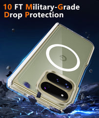 Google Pixel 11 Pro Fold Case Full Hinge Protection MagSafe Heavy Duty Rugged Shockproof Anti-Scratch Protective Clear Phone Cover