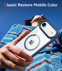 FNTCASE for iPhone Air Case: Clear Anti Yellowing Magnetic Military Grade Drop Protection Cell Phone Cover - Rugged Shockproof Protective Bumper Transparent