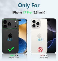 FNTCASE for iPhone 17 Pro Case: Military Grade Rugged Cell Phone Cover with Kickstand and Belt Clip Holster