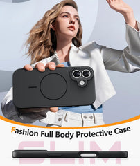 iPhone 17 Phone Case: Magsafe Integrated Silicone Phone Cases with Military Grade Shockproof Protective Cover