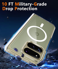 Google Pixel 11 Pro Fold Case Full Hinge Protection MagSafe Heavy Duty Rugged Shockproof Anti-Scratch Protective Clear Phone Cover