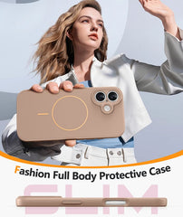 iPhone 17 Phone Case: Magsafe Integrated Silicone Phone Cases with Military Grade Shockproof Protective Cover