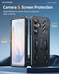 Samsung Galaxy S26 Case with Belt Clip Holster and Kickstand Military-Grade Protection Includes 2 Front Frames and a Built-in Screen Protector