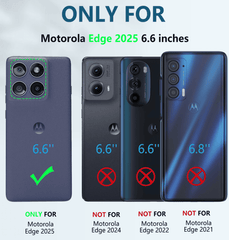 FNTCASE For Motorola Edge 2025 Phone Case: Rugged Protective Phone Case with Belt Clip Holster and Kickstand