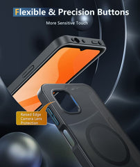 Samsung Galaxy XCover 7 Pro Phone Case: Magnetic Charging Shockproof Magsafe Support - Frosted Oil Spray Touch