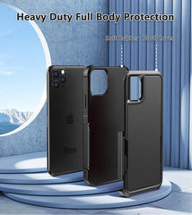 FNTCASE iPhone 11 Pro Max ケース: 保護電話カバー 二層軍事グレード落下防止