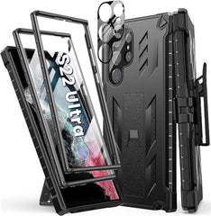 Galaxy S22 Ultra Extra Front Frame Cover with Belt-Clip Holster