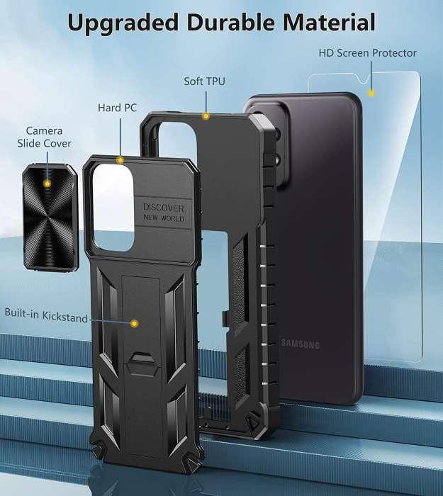 FNTCASE Funda para Samsung Galaxy A23 5G: Carcasa protectora completa de  TPU resistente de grado militar a prueba de golpes con soporte Durable A23  4G
