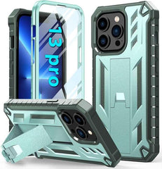 iPhone 13 Pro Military Grip Dual Layer Shockproof Cover with Kickstand - FNTCASE OFFICIAL