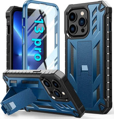 iPhone 13 Pro Military Grip Dual Layer Shockproof Cover with Kickstand - FNTCASE OFFICIAL