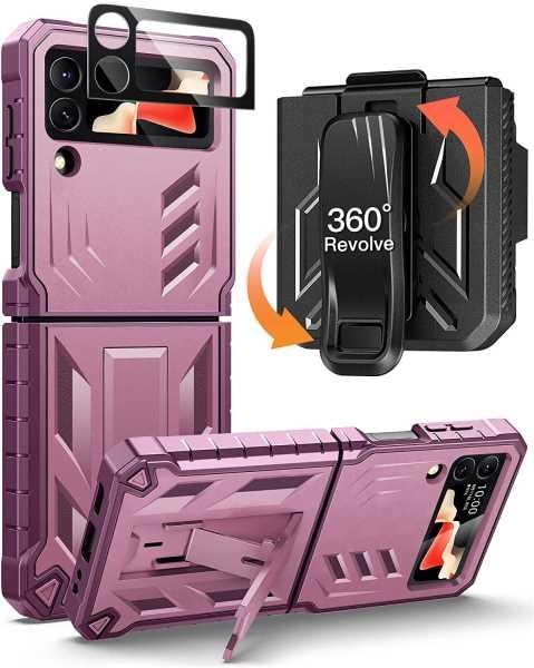 Samsung Galaxy Z Flip 5 Full Body Drop Protective Hard Phone Cover Rugged  Shockproof Case with Built-in Kickstand and Belt Clip Holster – FNTCASE  OFFICIAL