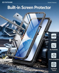 Samsung Galaxy A17 Phone Case: Rugged Protective Phone Case with Belt Clip Holster and Kickstand