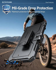 Samsung Galaxy A17 Phone Case: Rugged Protective Phone Case with Belt Clip Holster and Kickstand