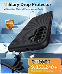 Samsung Galaxy A17 A16 Case: Magnetic Military Grade Drop Protection Anti-Slip Anti-Fingerprint Dual Layer Shockproof Phone Cover