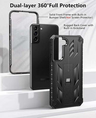 Galaxy S22 Plus Military Rugged Matte Cover with Kickstand - FNTCASE OFFICIAL