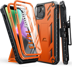 iPhone 13 iPhone 14 Military Shockproof Case with Belt Clip Holster
