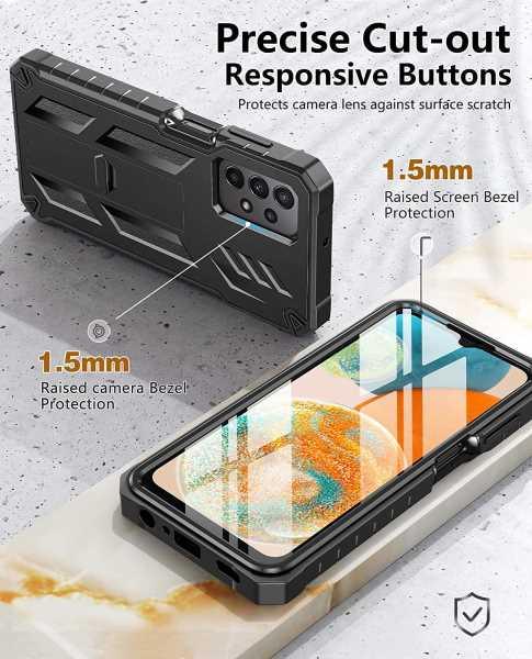 FNTCASE for Samsung Galaxy A23 5G Case: Military Grade Drop Proof  Protective Rugged Cell Phone Cover with Kickstand | Shockproof Textured  Bumper Heavy