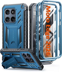 Motorola Edge 2026 Phone Case: Military Grade Shockproof with Built-in Screen Protector and Kickstand