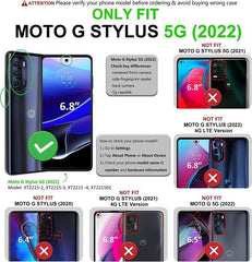Moto G Stylus 5G 2022 6.8inch Silicone Slim Rugged Cover with Bumper - FNTCASE OFFICIAL