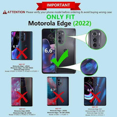 Moto Edge 2022 5G UW Military Grade Rugged TPU Matte Textured Cover with Kickstand - FNTCASE OFFICIAL